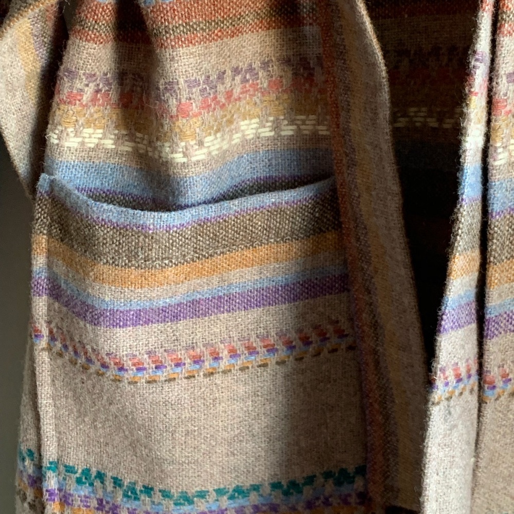 Boho Chic Festival Hooded Woven Jacket - Picture 4 of 6